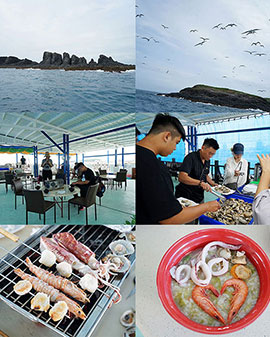 澎湖.白猿坑.白坑東海半日遊.無人島巡航賞燕鷗.碳烤鮮猛生蠔吃到飽(東海遊艇)