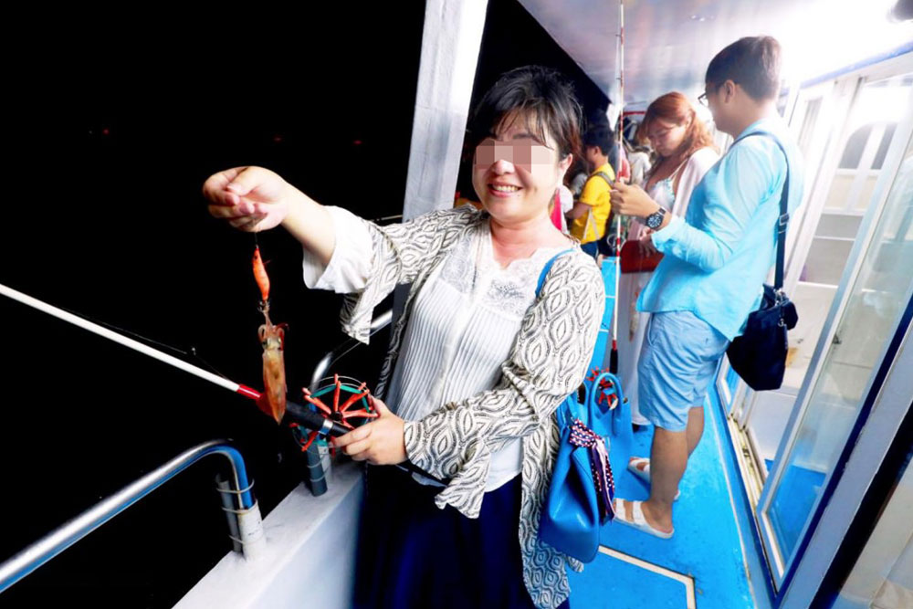 海上皇宮夜釣小管