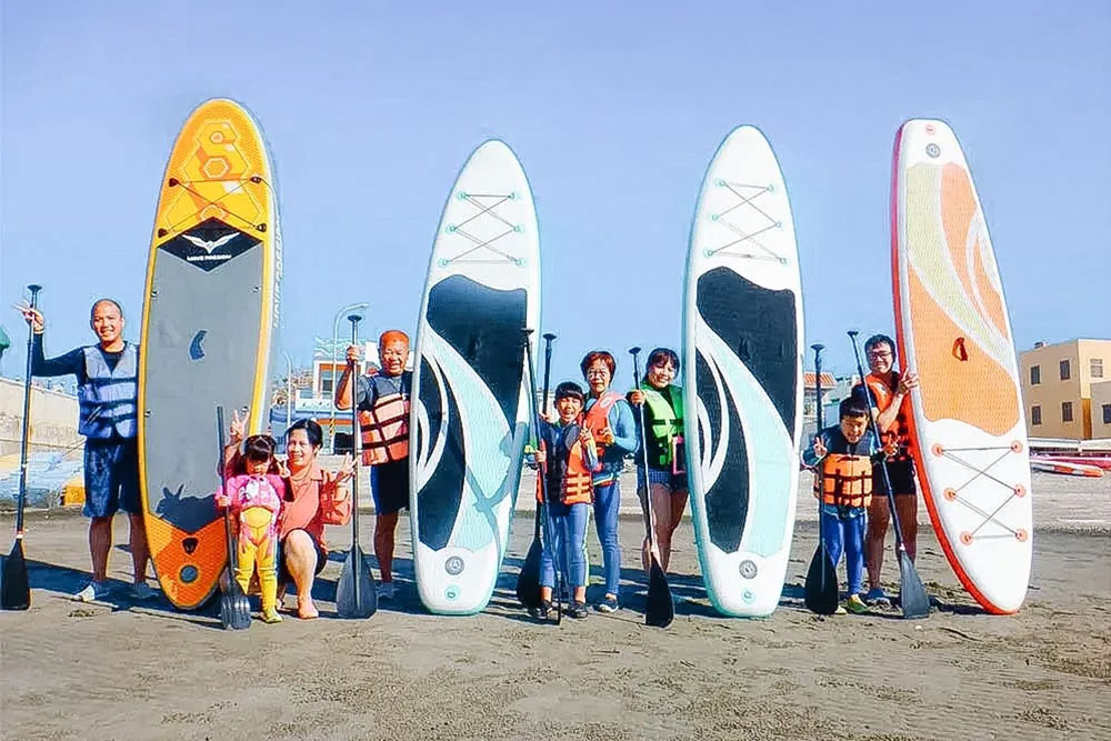 SUP立槳+衝浪板滑水